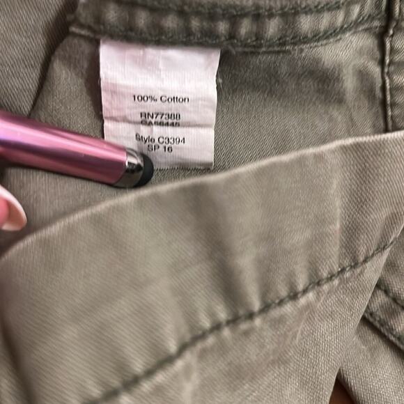 VTG Madewell SZ  S Army Green Zip Utility Camp Chinch Waist Steampunk Jacket - Picture 8 of 8